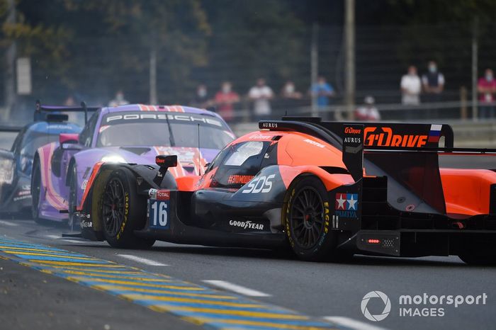 #16 G-Drive Racing By Algarve Pro Racing Oreca 07 - Gibson: Ryan Cullen, Oliver Jarvis, Nick Tandy spins