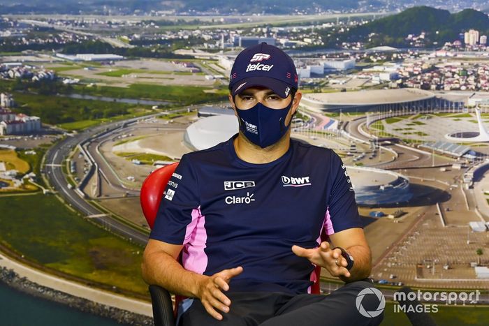 Sergio Pérez, Racing Point en la conferenci de prensa