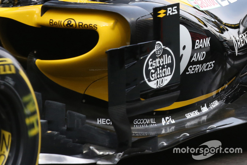 Detalle técnico del Renault R.S. 18 de Nico Hulkenberg.