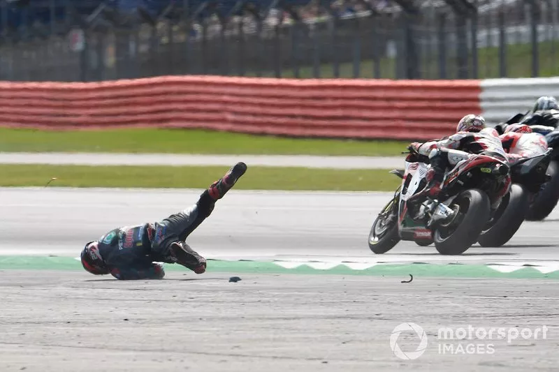 Fabio Quartararo, Petronas Yamaha SRT crash