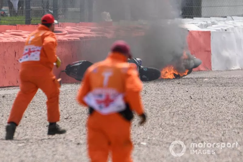 Fabio Quartararo, Petronas Yamaha SRT, Andrea Dovizioso, Ducati Team accidente
