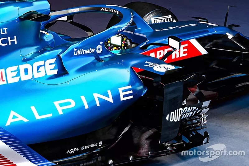 Detalle del Alpine A521 