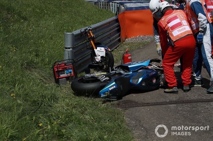 Accidente Enea Bastianini, Italtrans Racing Team
