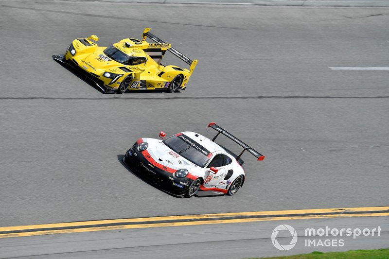 #912 Porsche GT Team Porsche 911 RSR, GTLM: Mathieu Jaminet, Earl Bamber, #84 JDC-Miller Motorsports Cadillac DPi, DPi: Simon Trummer, Stephen Simpson, Chris Miller, Juan Piedrahita