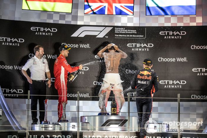 2018: 1.Lewis Hamilton, 2.Sebastian Vettel, 3.Max Verstappen