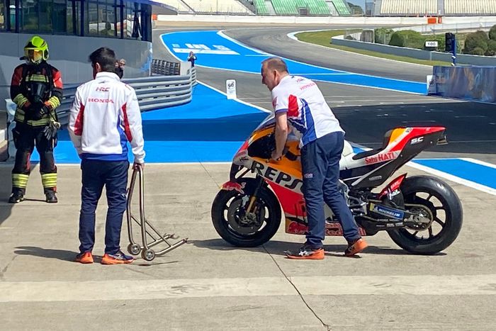 Marc Márquez, Repsol Honda, prueba diferentes motos en el test de Jerez