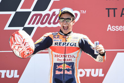 Podio: il vincitore della gara Marc Marquez, Repsol Honda Team