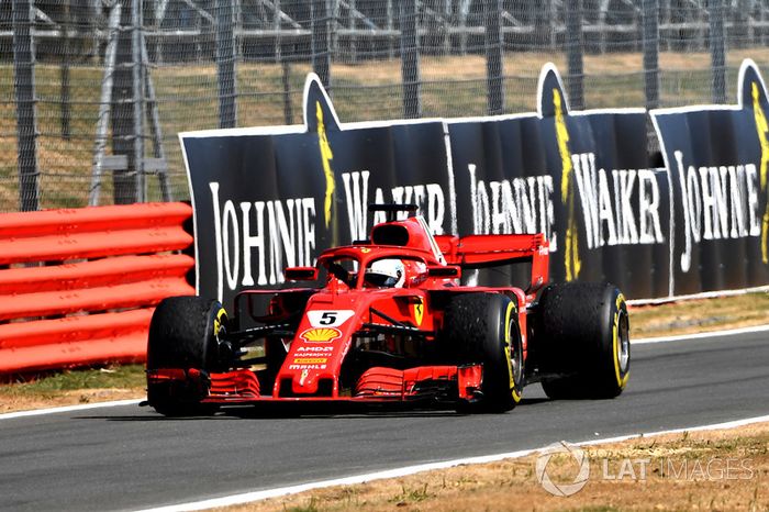 El ganador: Sebastian Vettel, Ferrari 