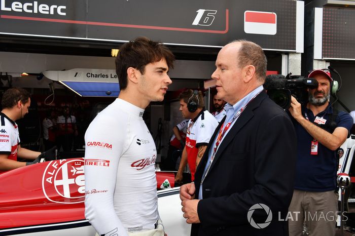 Charles Leclerc, Sauber y el Príncipe Alberto de Mónaco