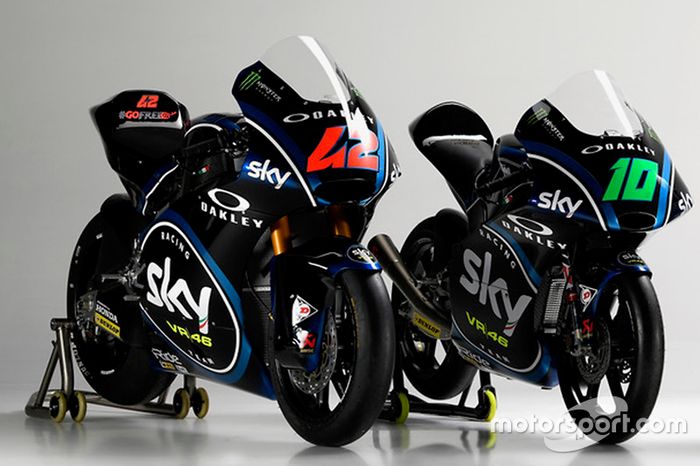 Sky Racing Team VR46 launch: Moto2 pilotos Francesco Bagnaia, Luca Marini