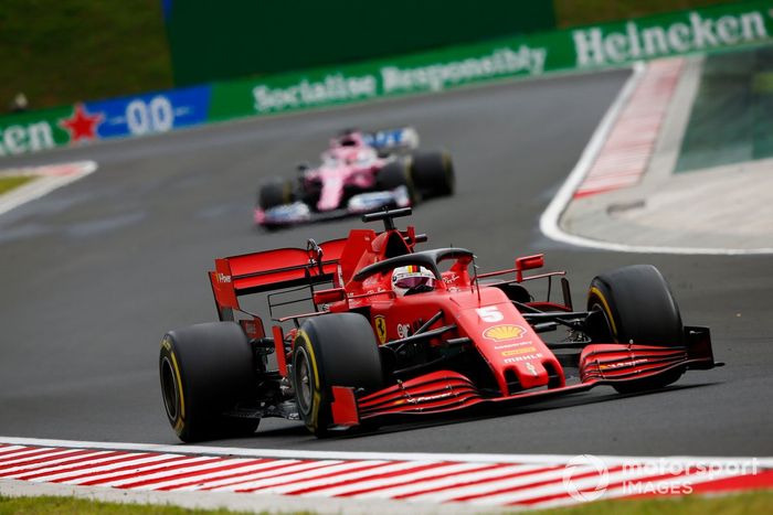 Sebastian Vettel, Ferrari SF1000, Sergio Pérez, Racing Point RP20