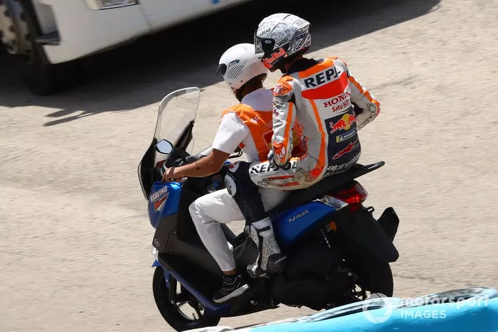 Alex Márquez, Repsol Honda Team después de su caída