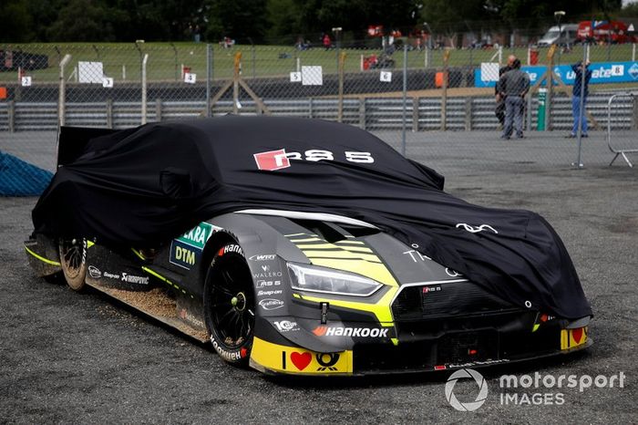 Pietro Fittipaldi, Audi Sport Team WRT, Audi RS 5 DTM after the crash