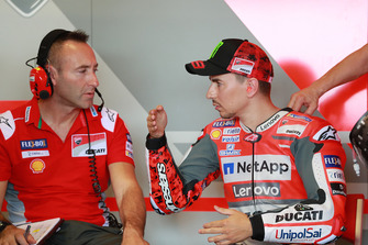 Jorge Lorenzo, Ducati Team, mit Cristian Gabbarini