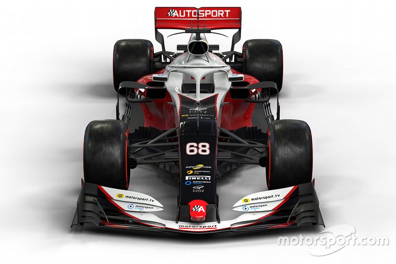 Motorsport Network F1 car mock-up