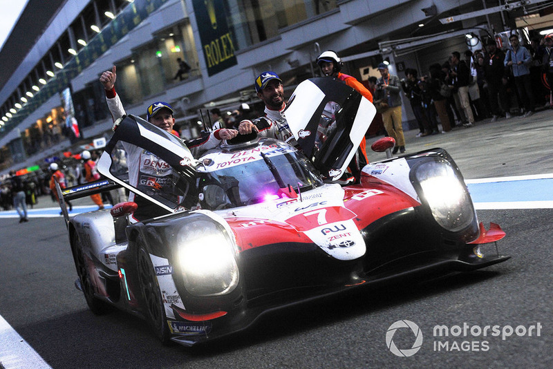 Winners #7 Toyota Gazoo Racing Toyota TS050: Mike Conway, Kamui Kobayashi, Jose Maria Lopez