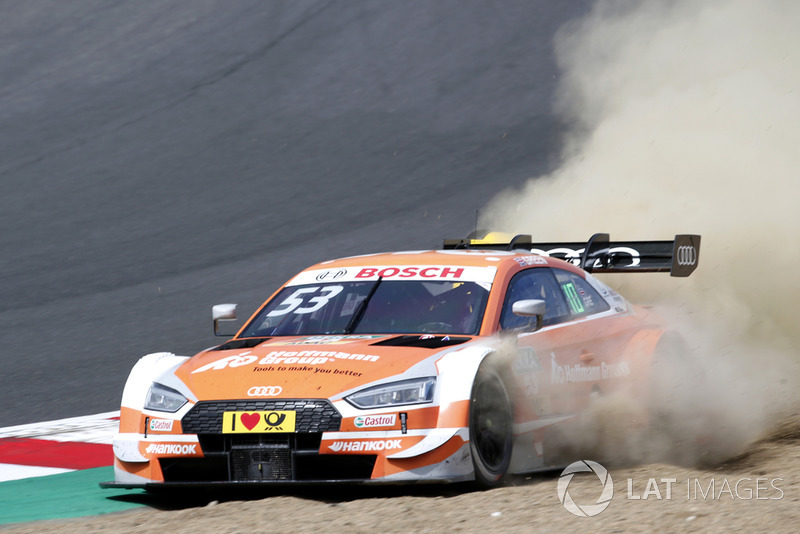 11. Jamie Green, Audi Sport Team Rosberg, Audi RS 5 DTM through the gravel