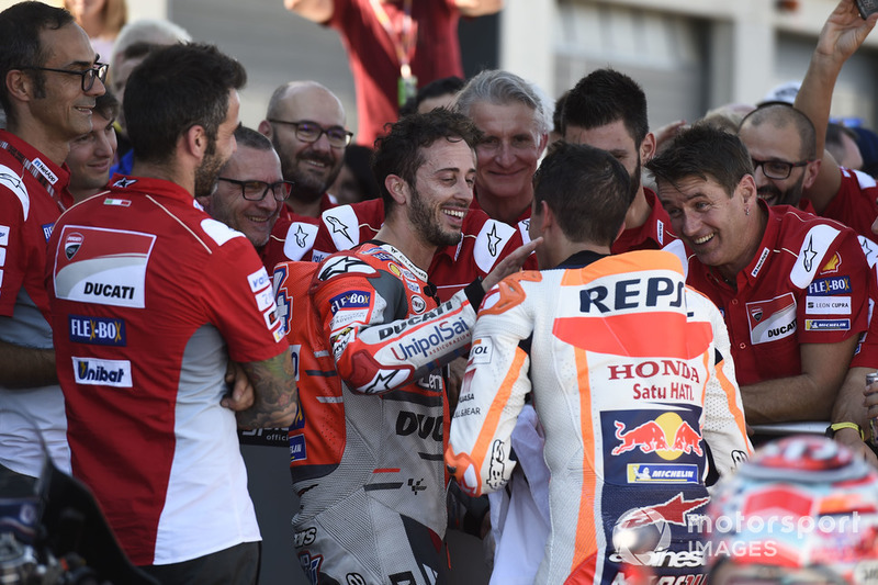 Андреа Довіціозо, Ducati Team, Марк Маркес, Repsol Honda Team