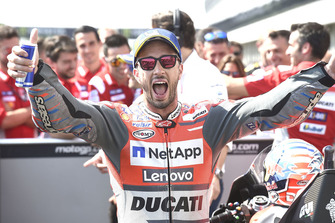 Pole sitter Andrea Dovizioso, Ducati Team