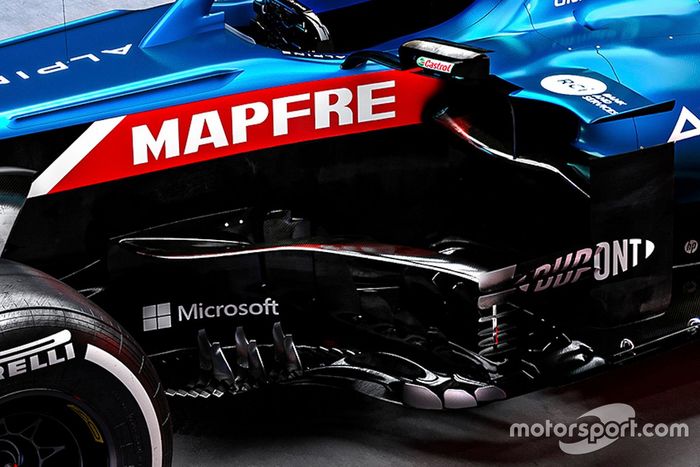 Detalle del Alpine A521 