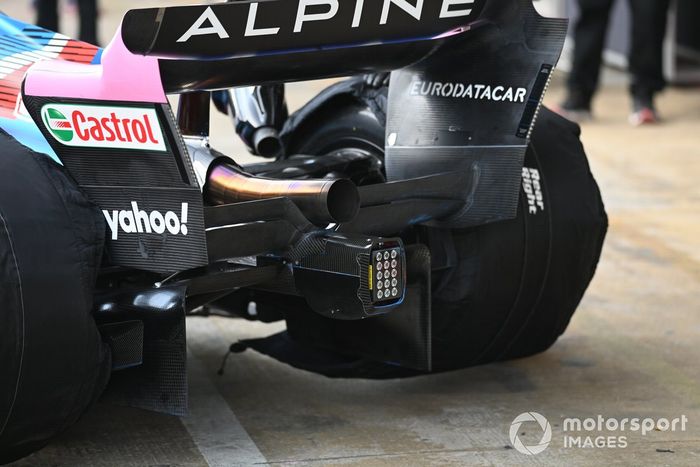 La parte trasera del Alpine A522