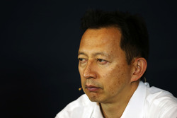 Yusuke Hasegawa, Capo del programma Honda F1 nella conferenza stampa FIA