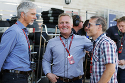 Damon Hill, Sky Sports Presentador con Johnny Herbert, Sky Sports F1 Presentador y Jacques Villeneuv