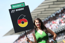 Gridgirl für Nico Rosberg, Mercedes AMG F1