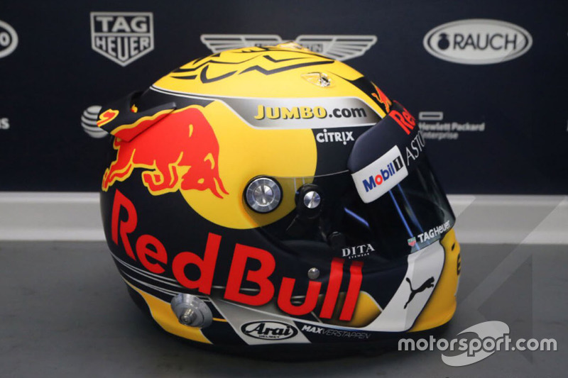 Helm spesial Max Verstappen, Red Bull Racing