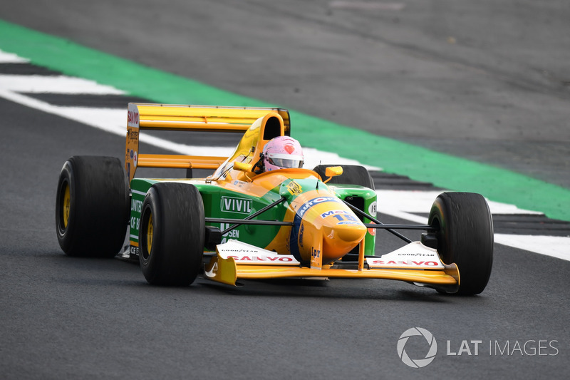 Benetton Ford B193B at Silverstone 70th Anniversary Parade