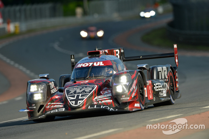 #3 Rebellion Racing Rebellion R-13: Mathias Beche, Gustavo Menezes, Thomas Laurent
