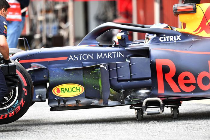 Daniel Ricciardo, Red Bull Racing RB14 con vernice aerodinamica sul bargeboard