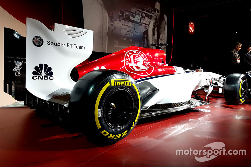 Presentación de Alfa Romeo Sauber decoración