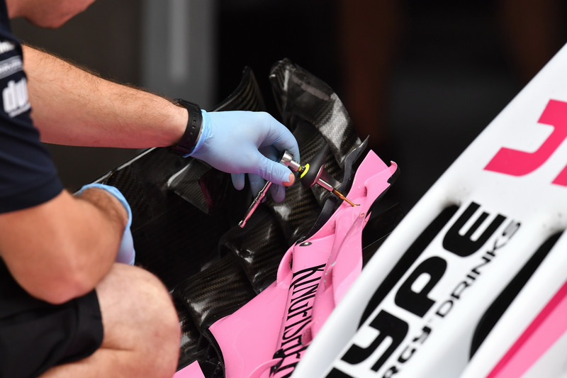 Force India VJM11 front wing detail