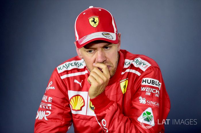 Sebastian Vettel, Ferrari en la rueda de prensa
