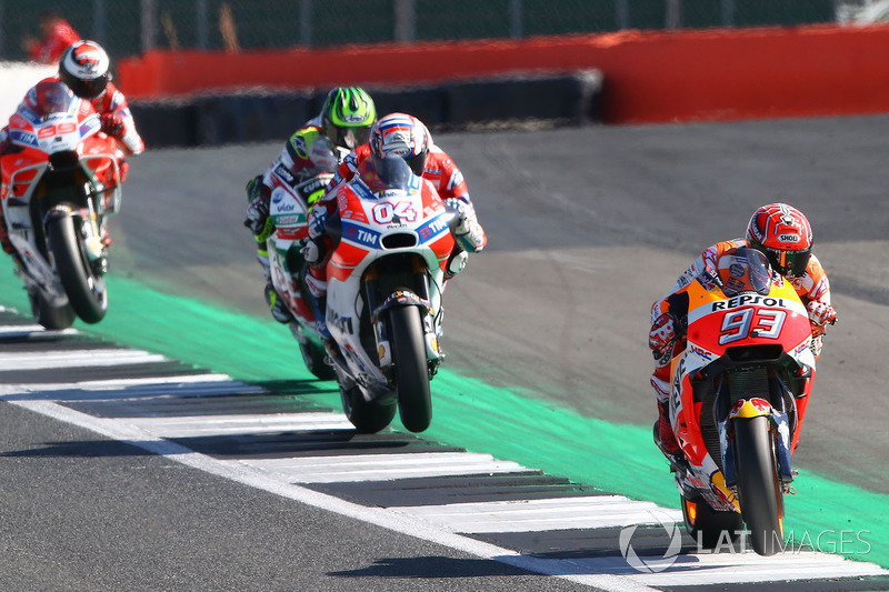 Marc Márquez teve o motor de sua Honda quebrado no último domingo em Silverstone