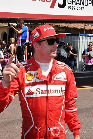 Ganador de la pole Kimi Raikkonen, Ferrari