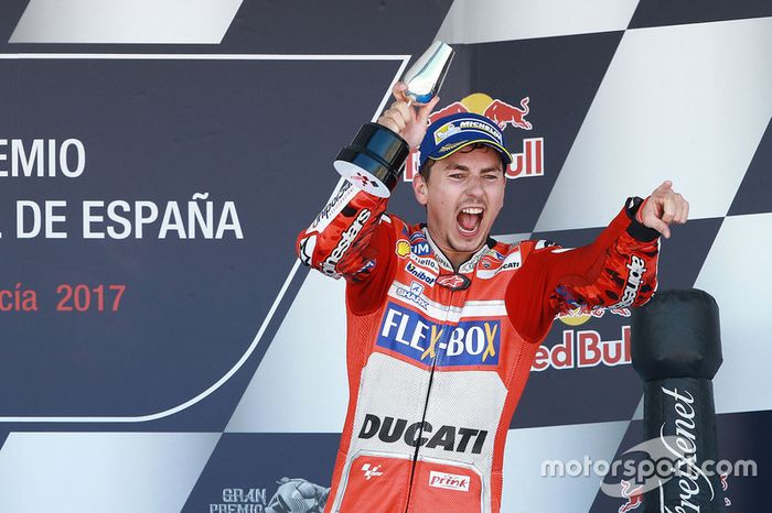 Podium: tercero, Jorge Lorenzo, Ducati Team