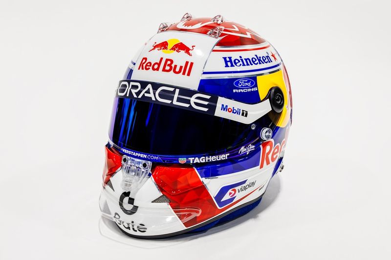 Casque de Max Verstappen, Red Bull Racing  