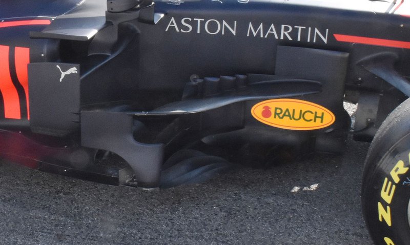 Red Bull Racing RB15 sidepod detail
