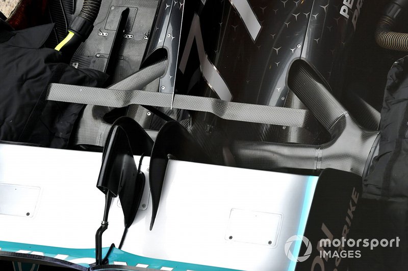 Mercedes AMG F1 W10 rear detail