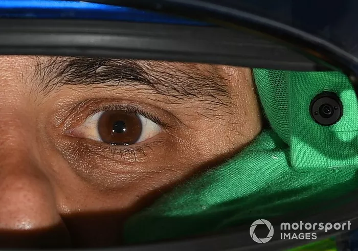 Felipe Massa, Venturi, con la cámara del casco