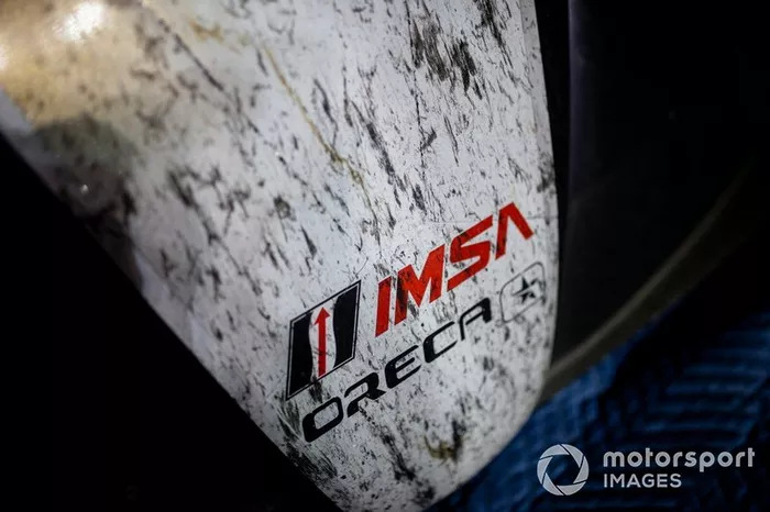 #38 Performance Tech Motorsports ORECA LMP2 07, LMP2: Cameron Cassels, Kyle Masson, Robert Masson, Don Yount, nose piece