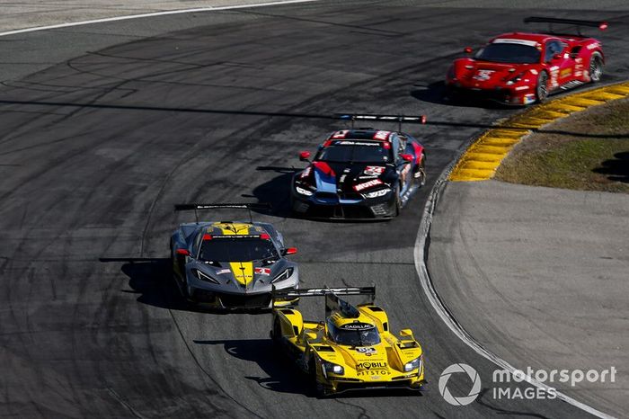 #85 JDC-Miller Motorsports Cadillac DPi, DPi: Matheus Leist, Chris Miller, Tristan Vautier, Juan Piedrahita, #4 Corvette Racing Corvette C8.R, GTLM: Oliver Gavin, Tommy Milner, Marcel Fassler, #24 BMW Team RLL BMW M8 GTE, GTLM: John Edwards, Augusto Farfus, Chaz Mostert, Jesse Krohn