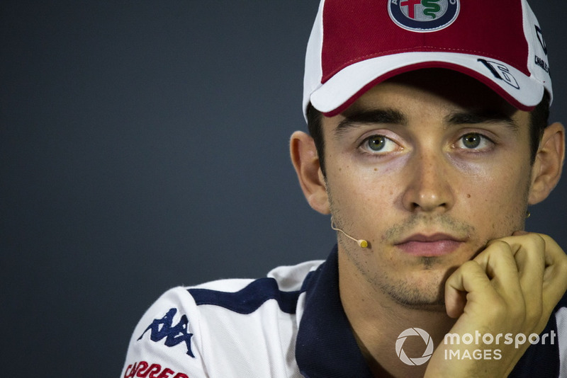 Charles Leclerc, Sauber in press conference