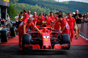 La Ferrari SF71H di Kimi Raikkonen