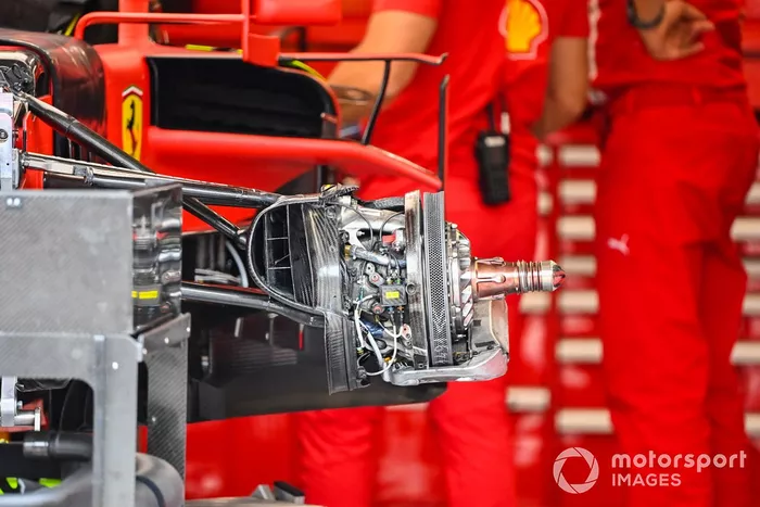 Detalle técnico del Ferrari SF1000 