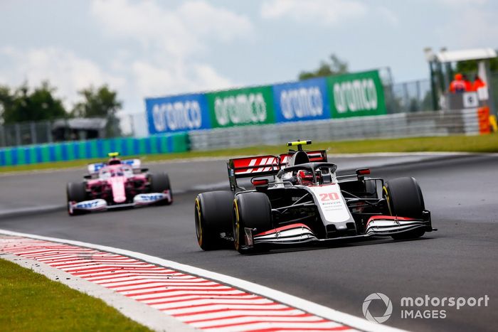 Kevin Magnussen, Haas VF-20, Lance Stroll, Racing Point RP20