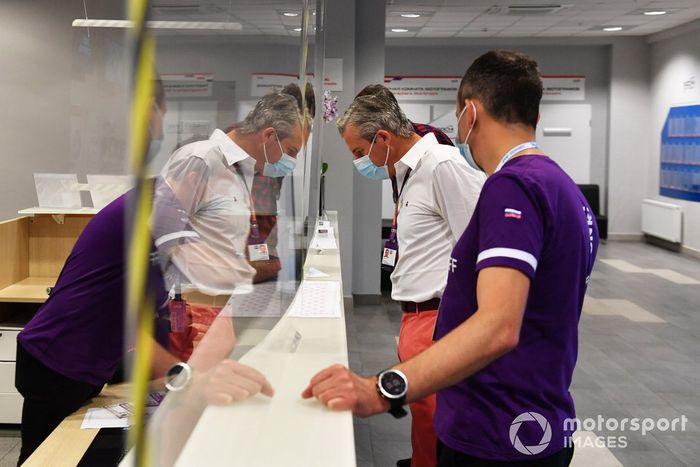 Entrada a la sala de prensa de Sochi