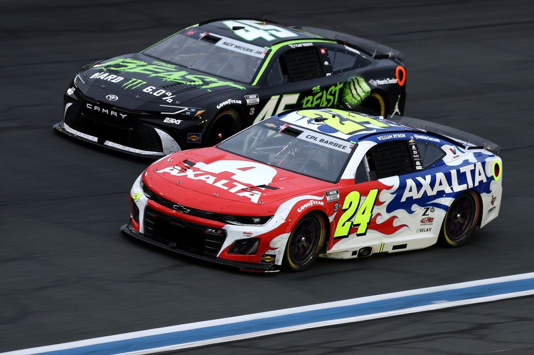 William Byron, Hendrick Motorsports Chevrolet, Tyler Reddick, 23XI Racing Toyota